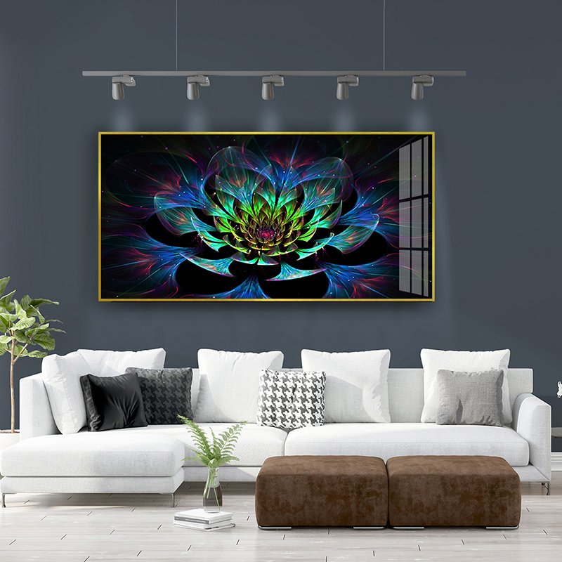 Wholesale customization of crystal porcelain paintings, wall art, home decoration plants, flowers, diamonds in factories