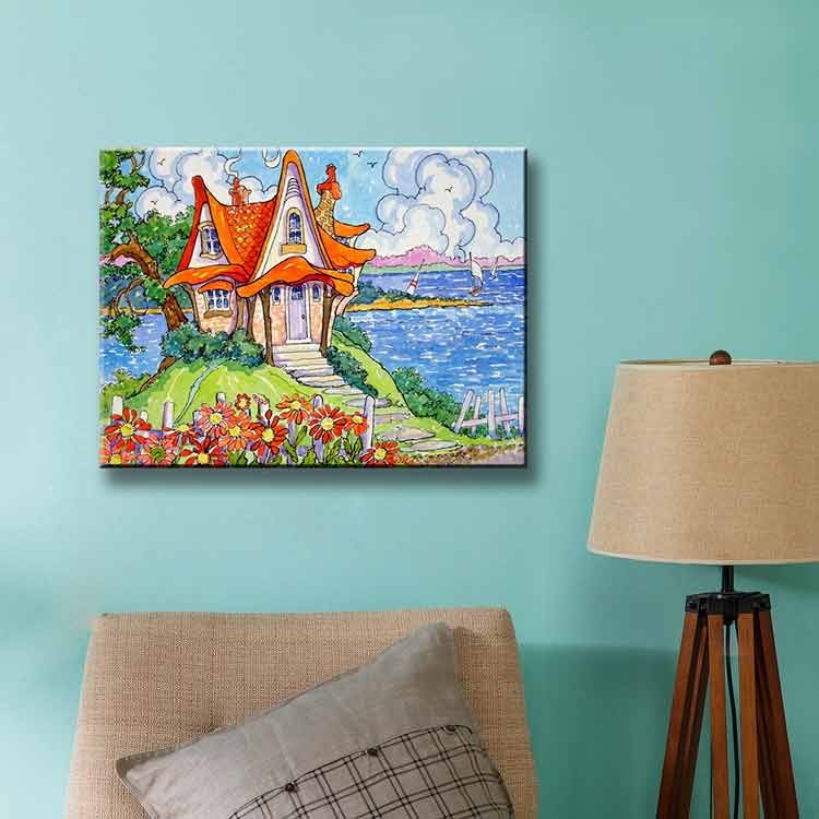 Ever Moment Diamond Painting Cartoon Diamond Display Embroidery Mosaic Beads Art House Picture Wall Art Resin Drill S2F2733