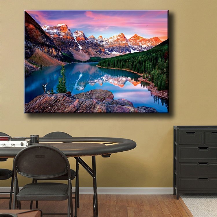 Ever Moment Diamond Painting Mountain Lake 5D DIY Full Square Drill Wall Decoration Gift 3F1562