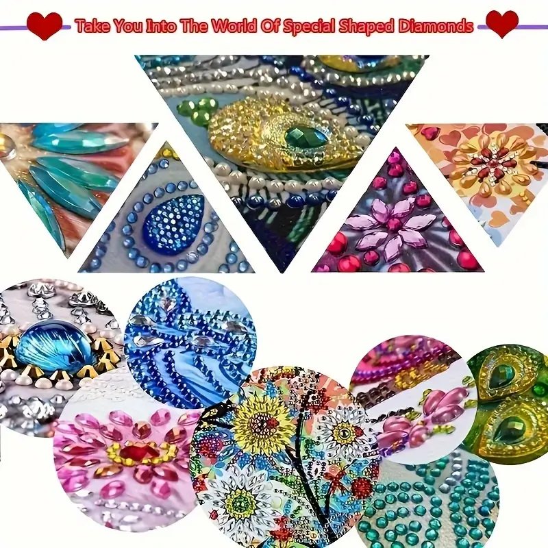 Animal Theme Cat Pattern 5D Diamond Painting Kit DIY Canvas Craft Irregular Shaped Diamonds Family Friends Gift Size