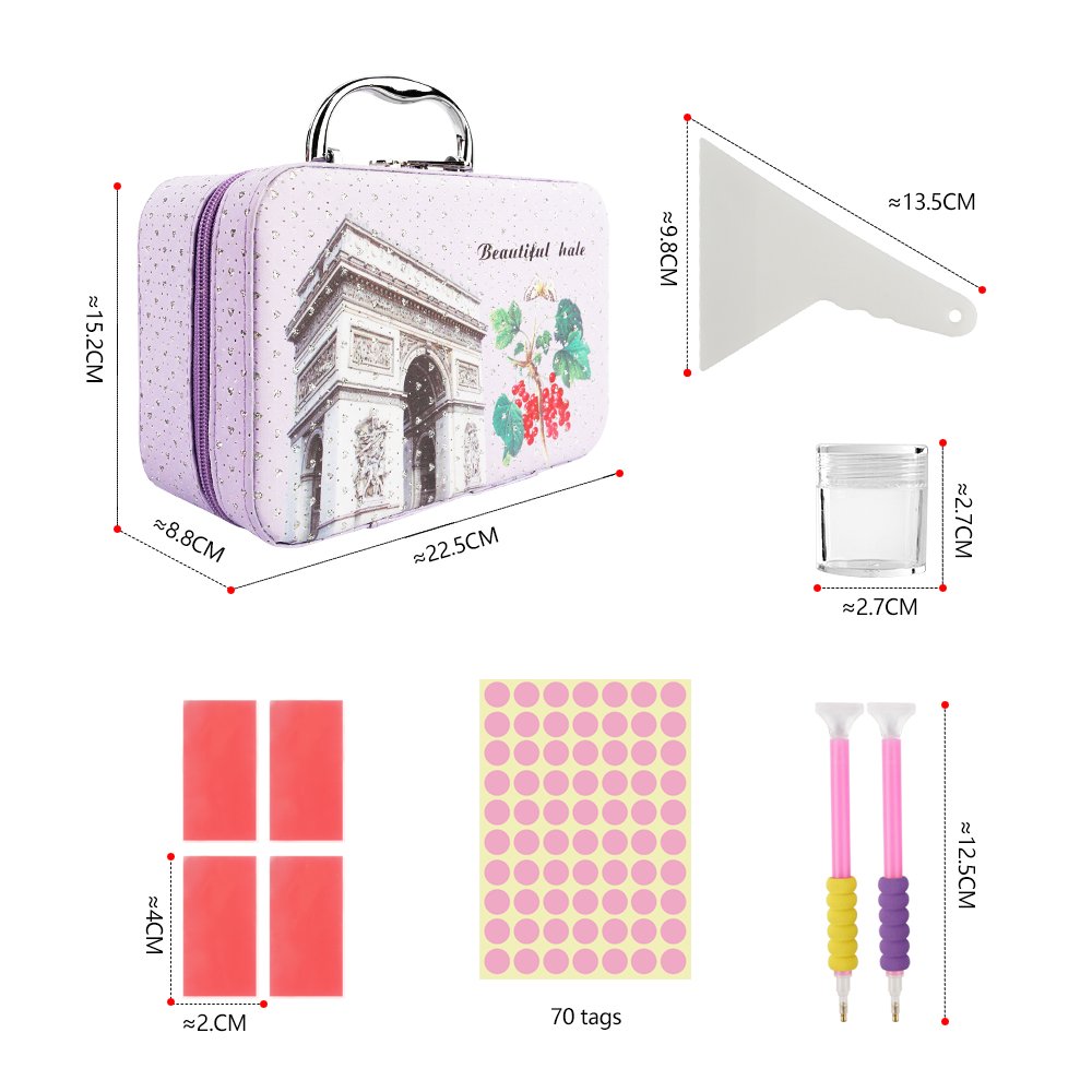 Wholesale New Storage Bag 56 Bottles Diamond Painting Tools Zipper Bag Diamond Embroidery Accessories Double Layer 10ml