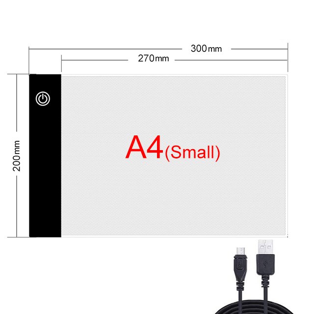A4 LED Drawing Tablet Painting Board Copy Pad Writing Sketching led light pad