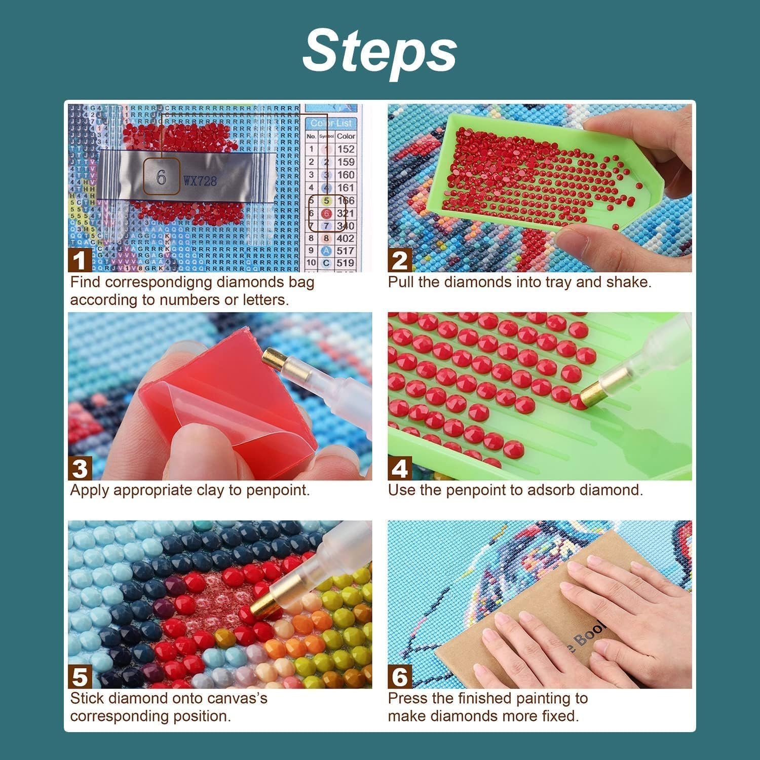 DIY Diamond Painting Kits for Adult,Long Hair Princess 5D Diamond Art Paintings Full Drills Jewel Cross Stitch Embroidery,