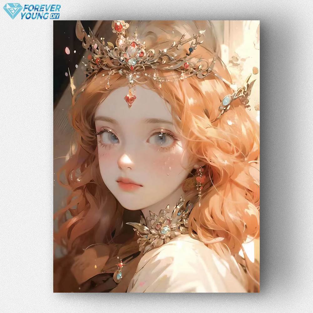 E-333 Custom Canvas Paintings 5D Full Drill Heart of Adventure: Girl's Edition Diamond Painting
