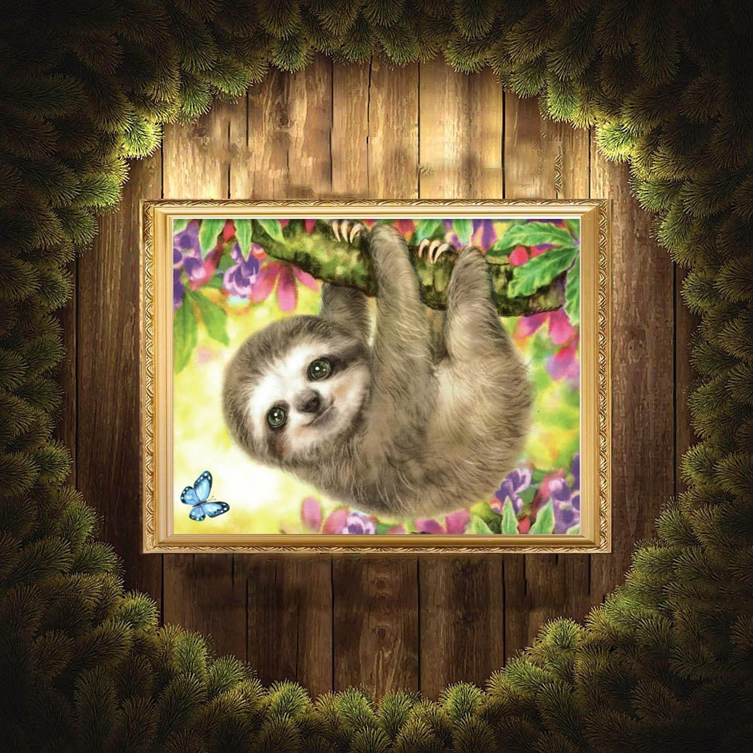 Diamond Painting Kits for Adults-Sloth Diamond Art Kits for Adults,Sloth Gem Art Kits for