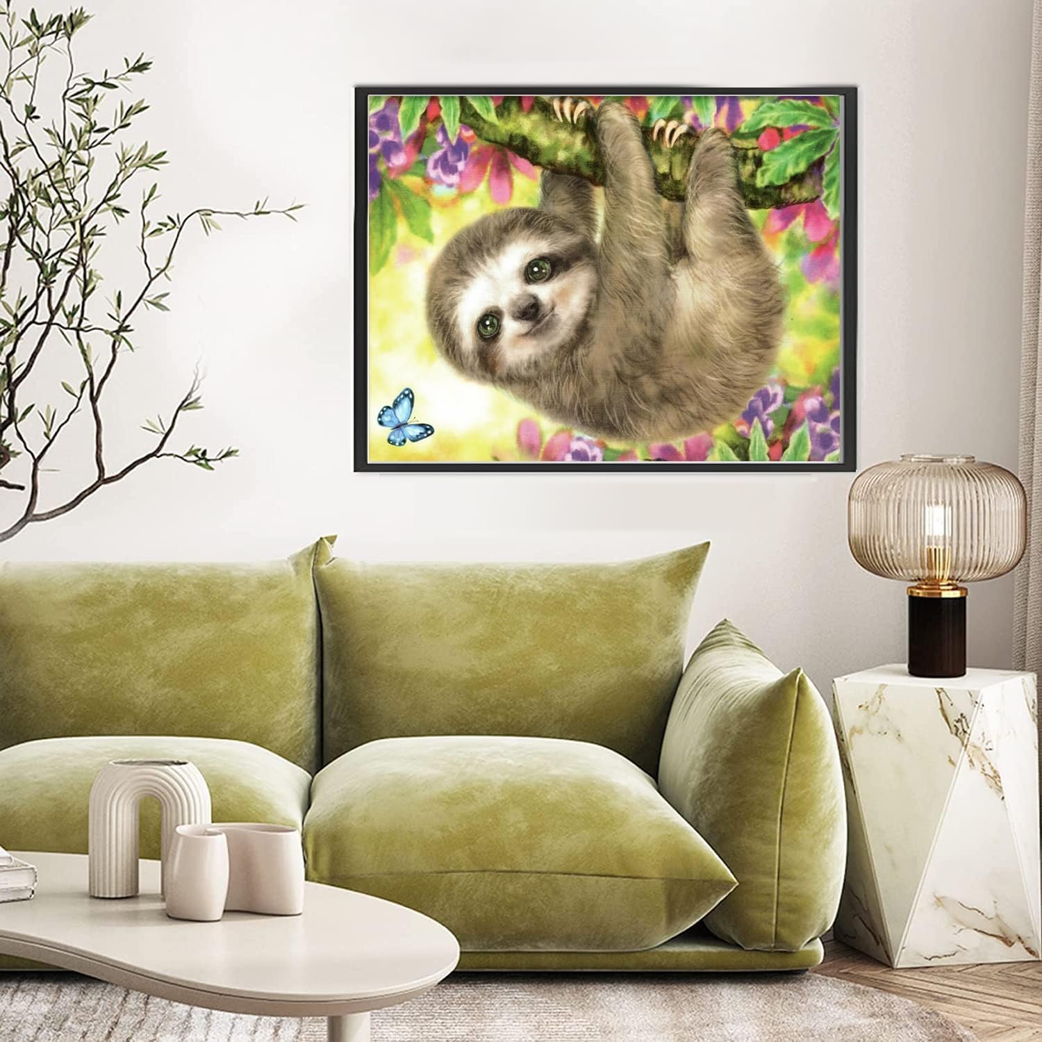 Diamond Painting Kits for Adults-Sloth Diamond Art Kits for Adults,Sloth Gem Art Kits for
