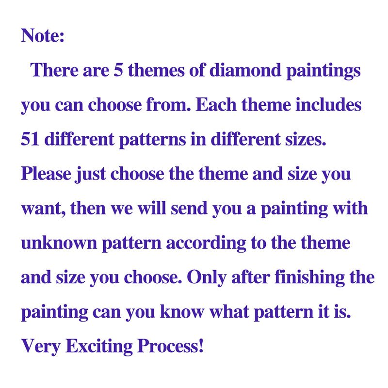 Ever Moment Diamond Painting Surprise Gift Random Picture 5D Full Square Mysterious Diamond Embroidery DIY Home Decor MY001