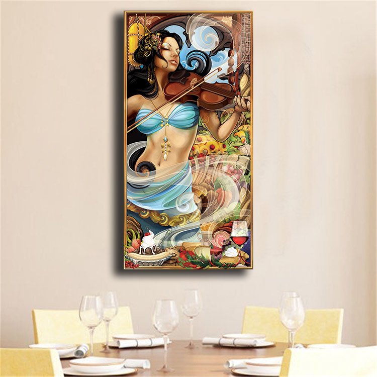 Ever Moment Diamond Mosaic Painting Food Portrait Art Sets Handicrafts DIY Decorative Paintings For Living Room Art Decor 4Y2118