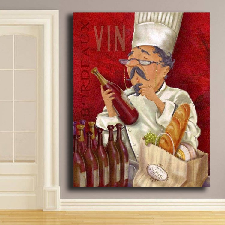Ever Moment Diamond Painting Chef Cook Kitchen Full Square Drill Picture Of Rhinestone Diamond Embroidery Decoration S2F2388