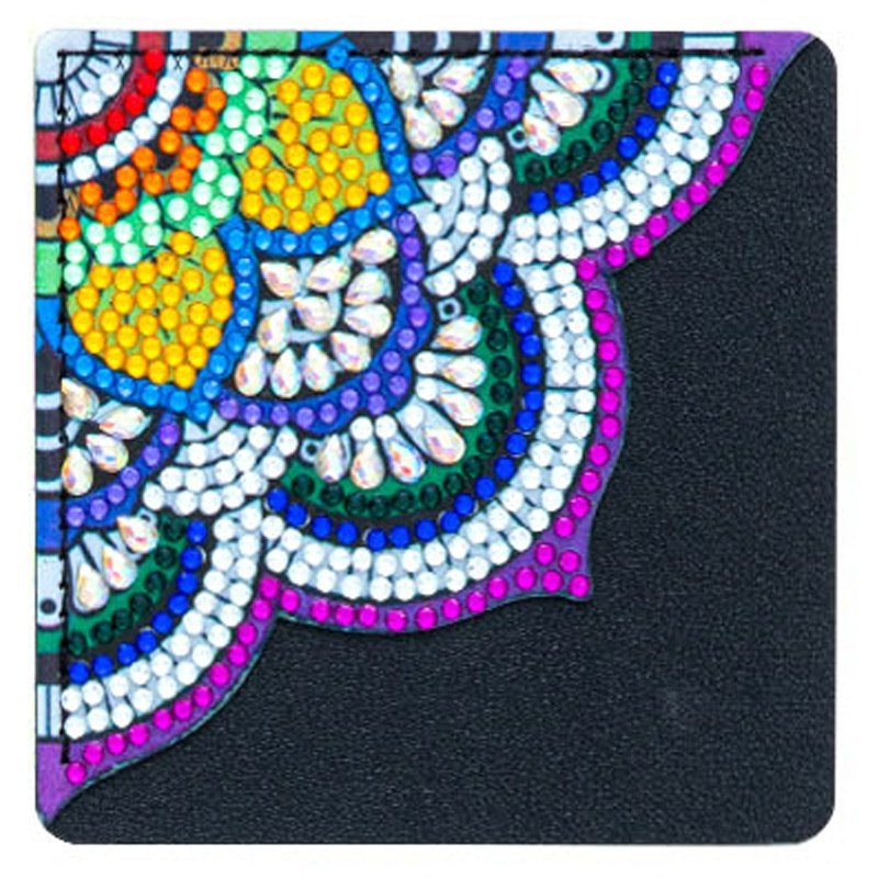 1 Pcs DIY Diamond Painting Bookmark 5d Mandala Diamond Art Triangle Leather Corner Page Book markers diy making bookmark sleeves