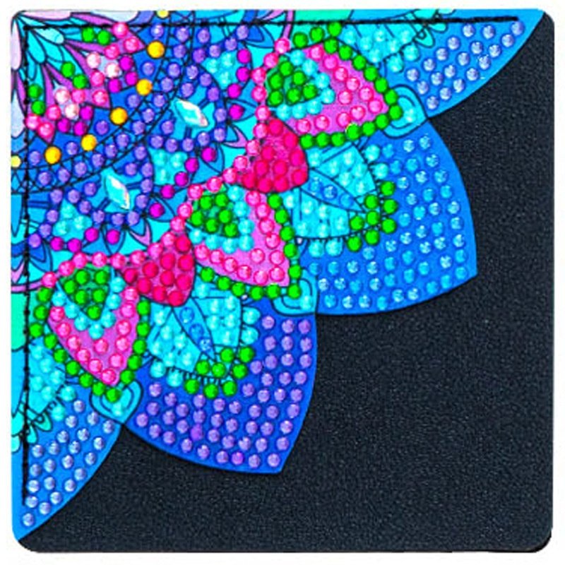 1 Pcs DIY Diamond Painting Bookmark 5d Mandala Diamond Art Triangle Leather Corner Page Book markers diy making bookmark sleeves