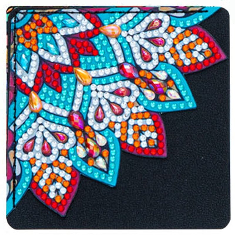 1 Pcs DIY Diamond Painting Bookmark 5d Mandala Diamond Art Triangle Leather Corner Page Book markers diy making bookmark sleeves