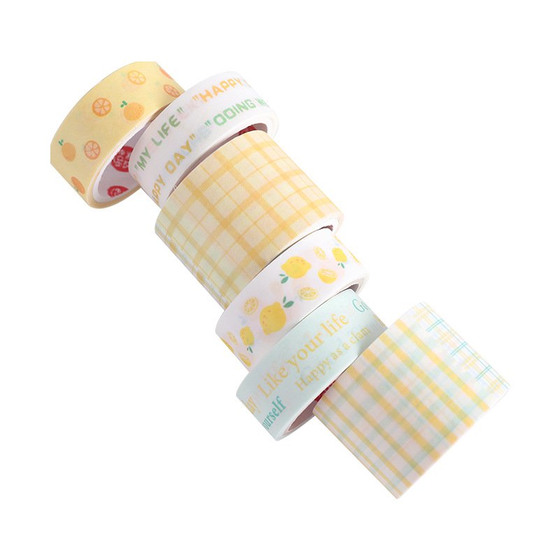 6 Rolls Washi Tape Set,Decorative Adhesive Tape for Scrapbook,Arts & Crafts,Journals and Planners