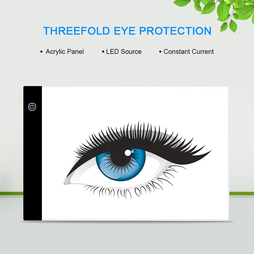 Eye Protection A5 LED Drawing Tablet Painting Board Copy Pad Writing Sketching Wacom Tracing led light pad