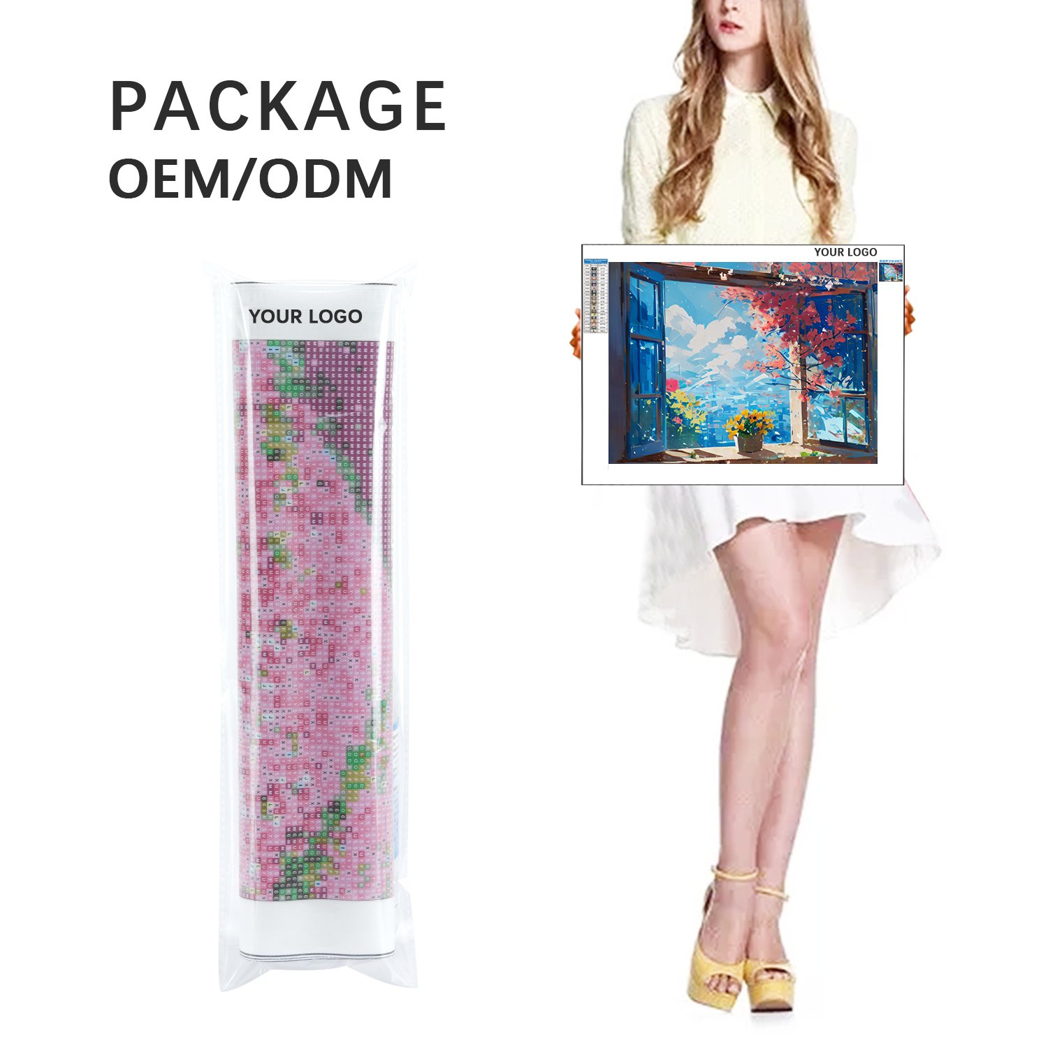 Windows and flowers 100% Crystal Diamond Painting 5D DIY Full Diamond Mosaic Embroidery Kit Rhinestone Home Decor Painting