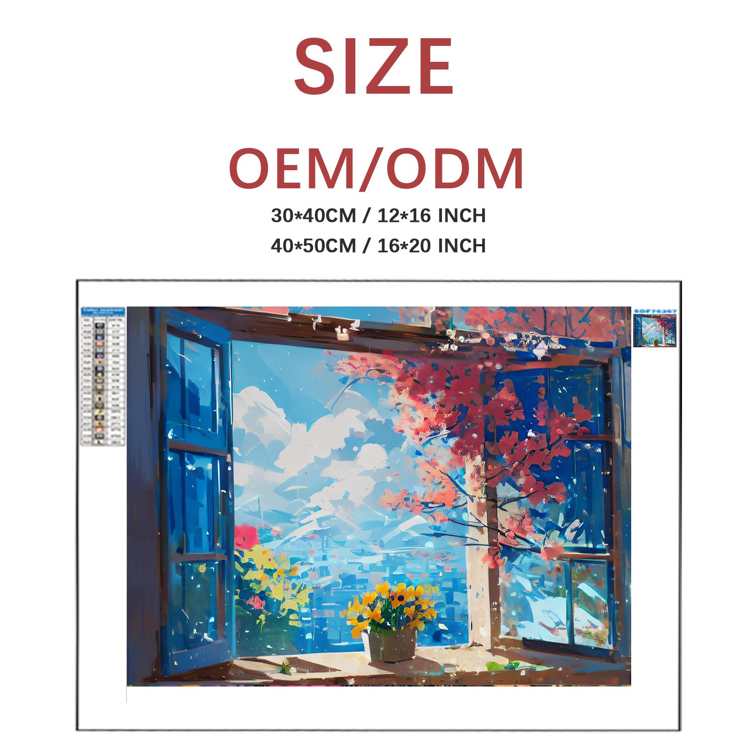 Windows and flowers 100% Crystal Diamond Painting 5D DIY Full Diamond Mosaic Embroidery Kit Rhinestone Home Decor Painting