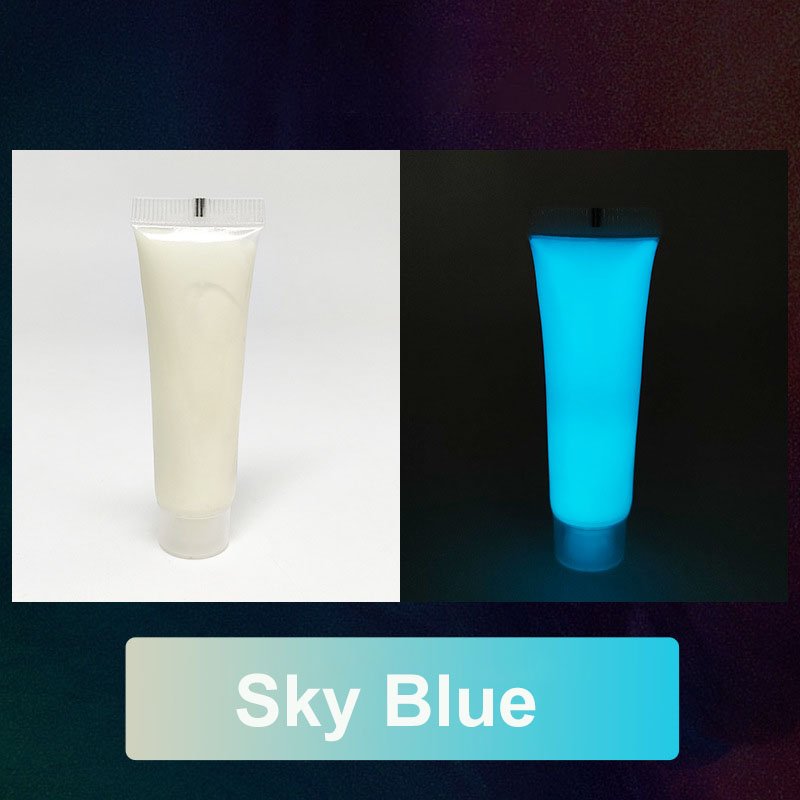 Unico Glow in dark paint sky blue for boy paint diy creations