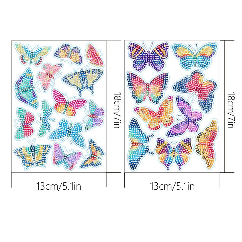 Factory Direct Diamond Painting Big Gem Laser Stickers Cartoon DIY Diamond Painting Stickers Art Set