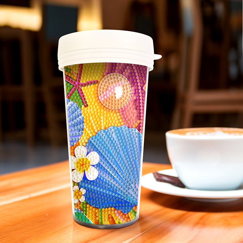 Factory Custom 470 ml/16 oZ Diamond Painting Water Cup DIY Diamond Art Crafts Diamond Painting Plastic Tumbler