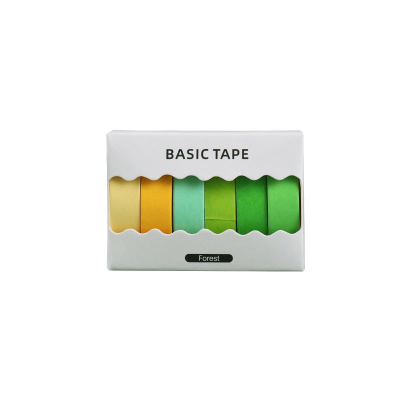 6 Rolls Colorful Decorative Masking Washi Tape Set for Scrapbooking,Bullet Journal,Planner,Diy Gift