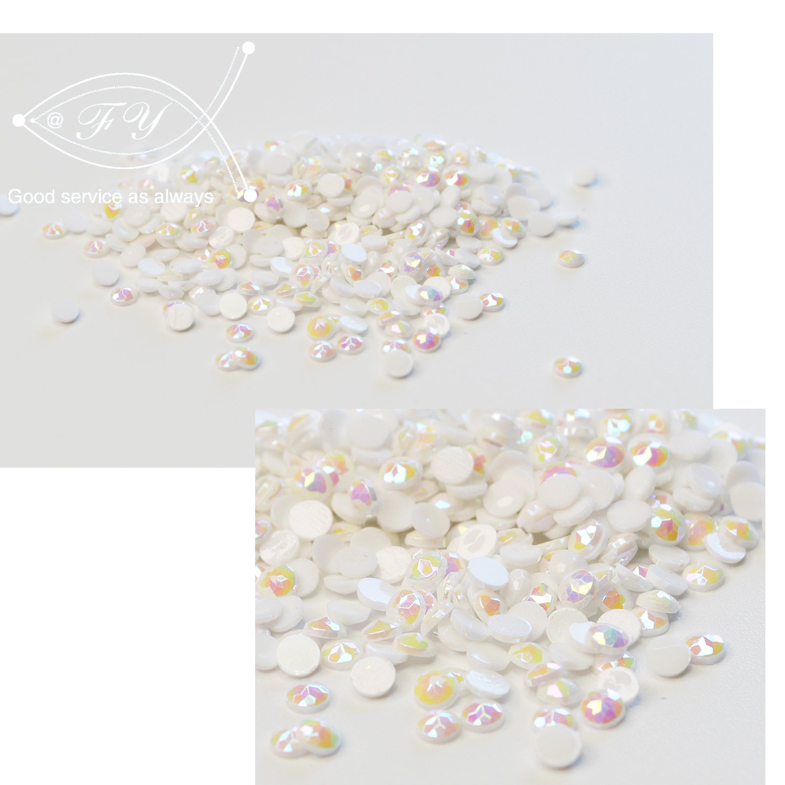 E-102 1000pcs/Bag 20 Colors Rhinestones Bead Art Gem Art Square Drill AB Diamond Painting Beads for Diamond Dots Accessories