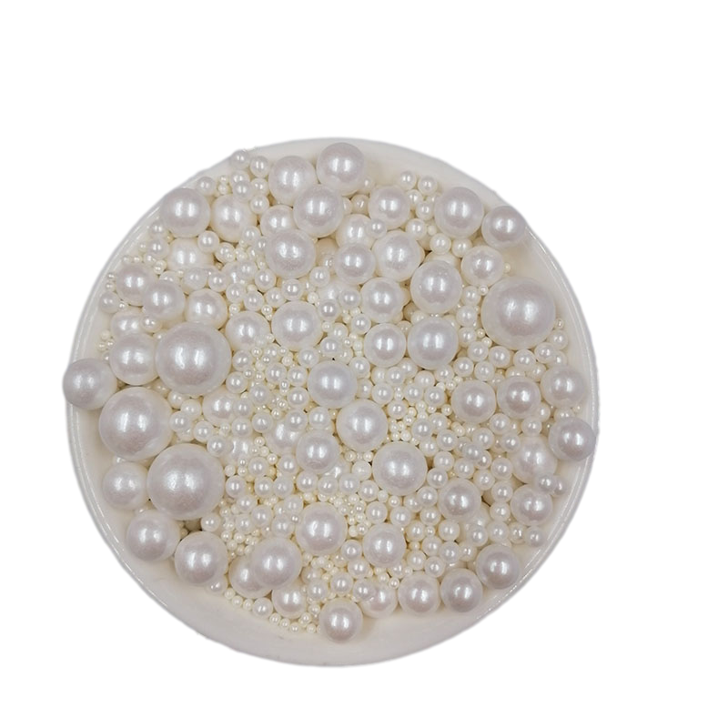 7mm halal white sugar beads without E171 sugar cake decoration