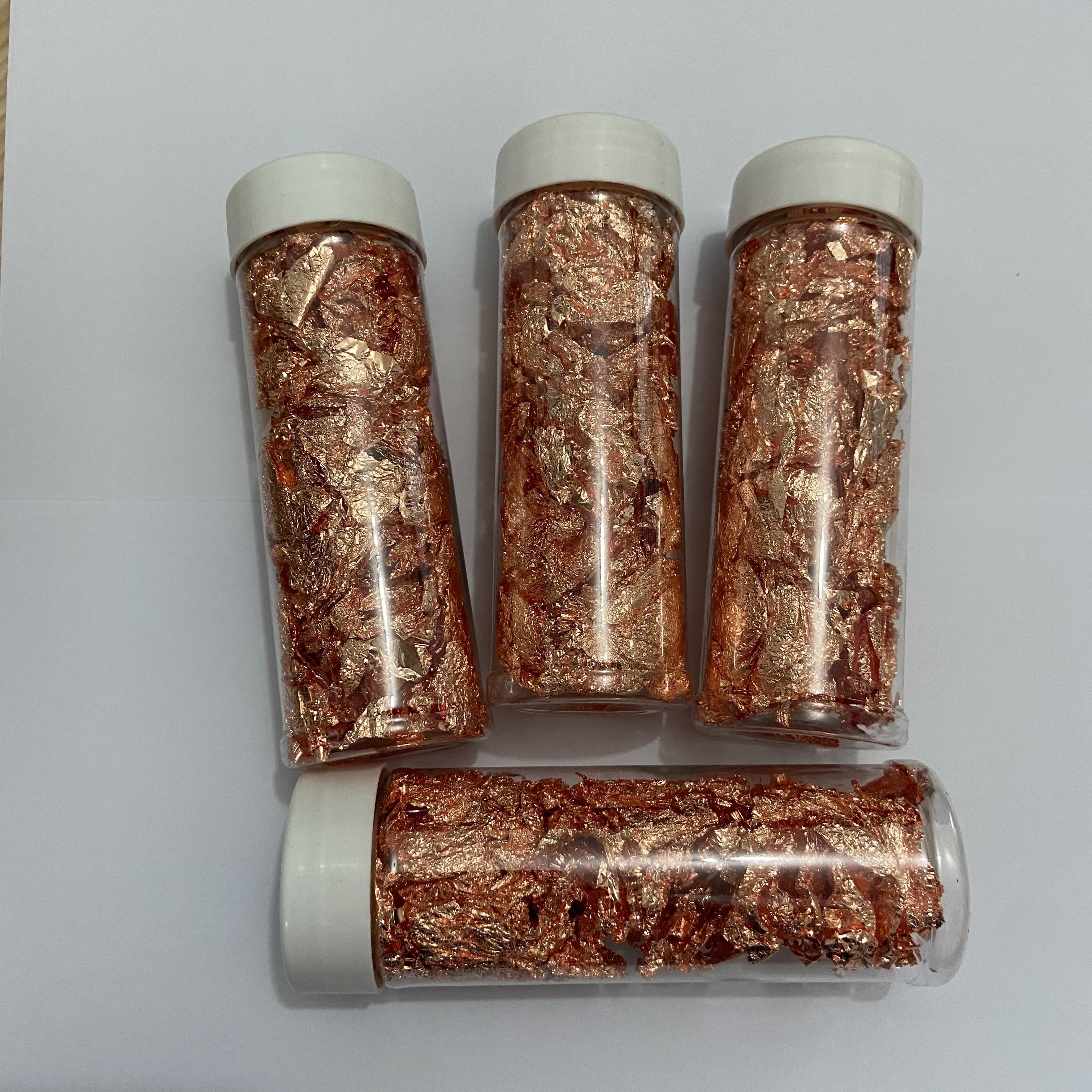 eatable rose gold leaf flakes gold leaf sheets for cake tools