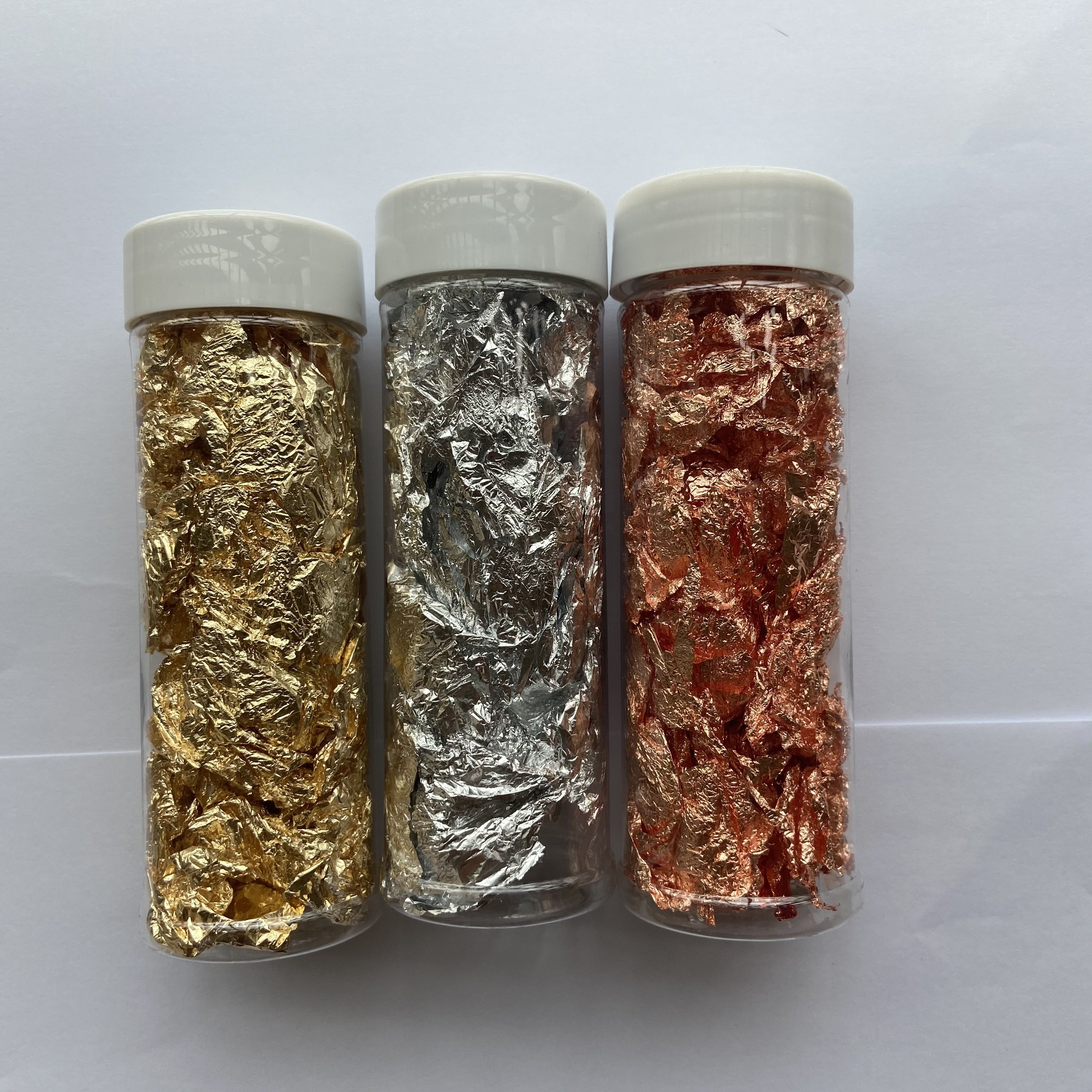 eatable rose gold leaf flakes gold leaf sheets for cake tools