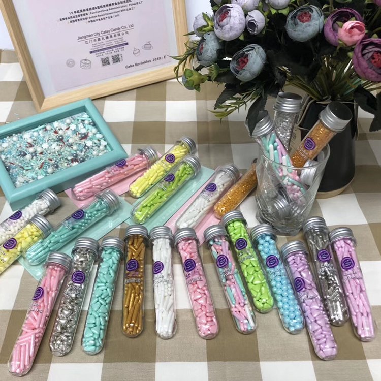 Rainbow Material Edible Bakery Decoration Sprinkles For Cakes