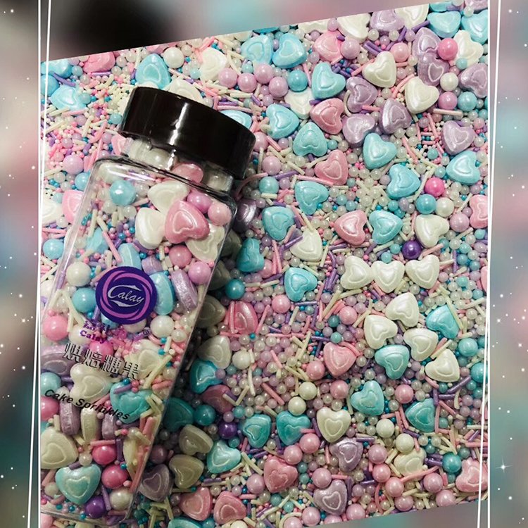 Rainbow Material Edible Bakery Decoration Sprinkles For Cakes