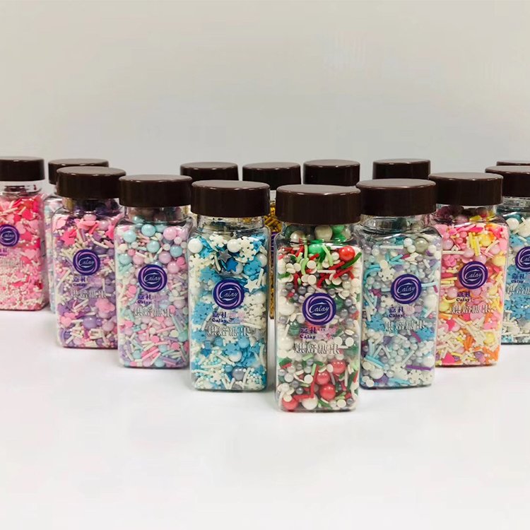 Rainbow Material Edible Bakery Decoration Sprinkles For Cakes