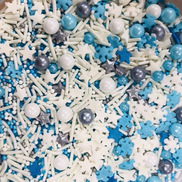 Rainbow Material Edible Bakery Decoration Sprinkles For Cakes
