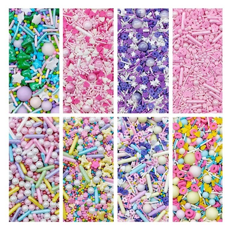 Cake Decorating Supplies Long Cake Sprinkles Fancy Sugar Needles Rods for Bakery Decoration Ingredients