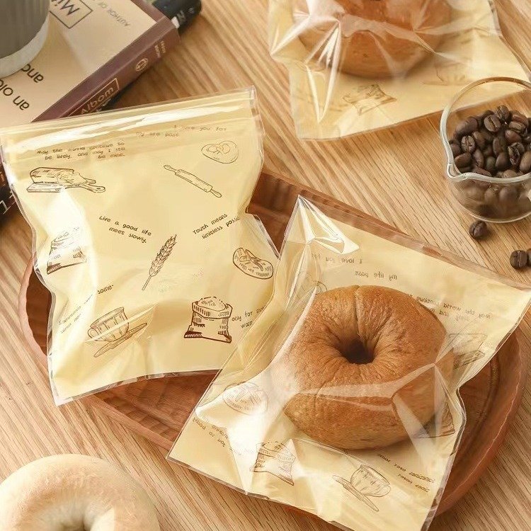 High Quality Clear Plastic Bags For Bakery Cookies Decorative Wrappers Packing Sachet Pouches For Cookie Snack Earrings Biscuits