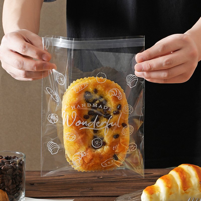 High Quality Clear Plastic Bags For Bakery Cookies Decorative Wrappers Packing Sachet Pouches For Cookie Snack Earrings Biscuits
