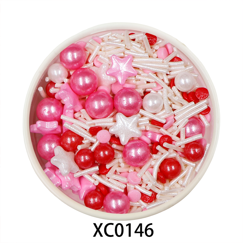 Kaibei Valentine Cake Decoration Flower Sugar Sprinkles Cake Decoration Heart Shaped Edible Sprinkles to Pastry Decoration