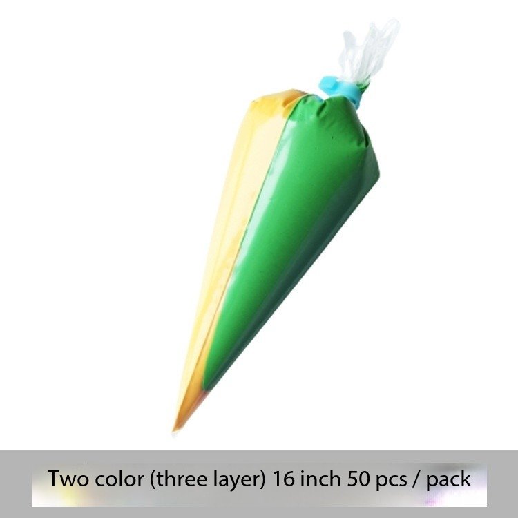Two-tone clear piping bag Disposable piping bag for cake decorating tools for 50/100 pcs