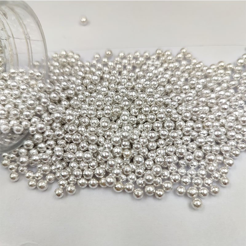 Edible Sprinkles Candy Color Silver Mix Size Gold Sugar Pearls Beads for Cake Decorating Sugar Ball Fonda