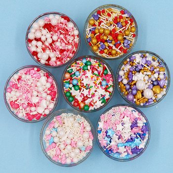 Halal edible sugar bead mixed with cake decoration edible sprinkle