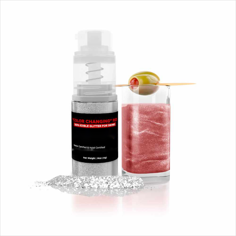 Fascinating Color Changing Edible Luster Dust Glitter Pigment For Drink Beverage Beer Cocktails