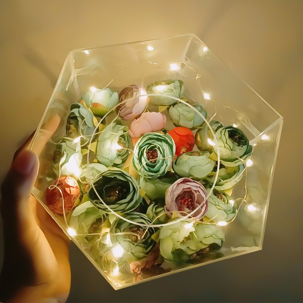 Newest Hexagon Clear Acrylic Dessert Display Rack Cake Stand Cake Tillers Cake Separators for Wedding Birthday Party Decoration