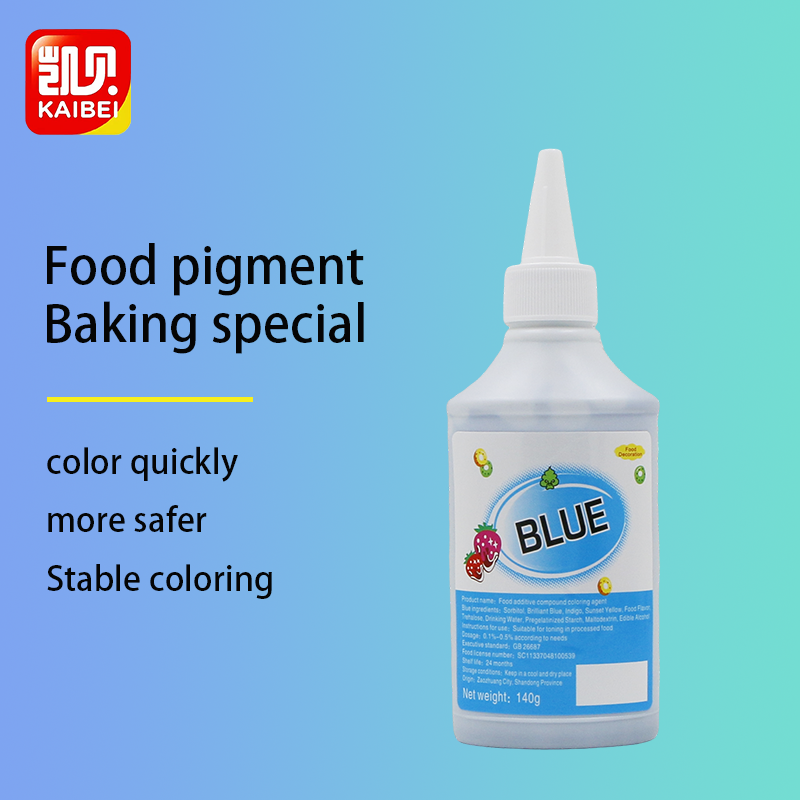 Factory Sale 140g Blue Edible Food Dye Liquid Powder Food Colour for Cake Ice Cream Decoration Halal Certified Sugar Ingredients