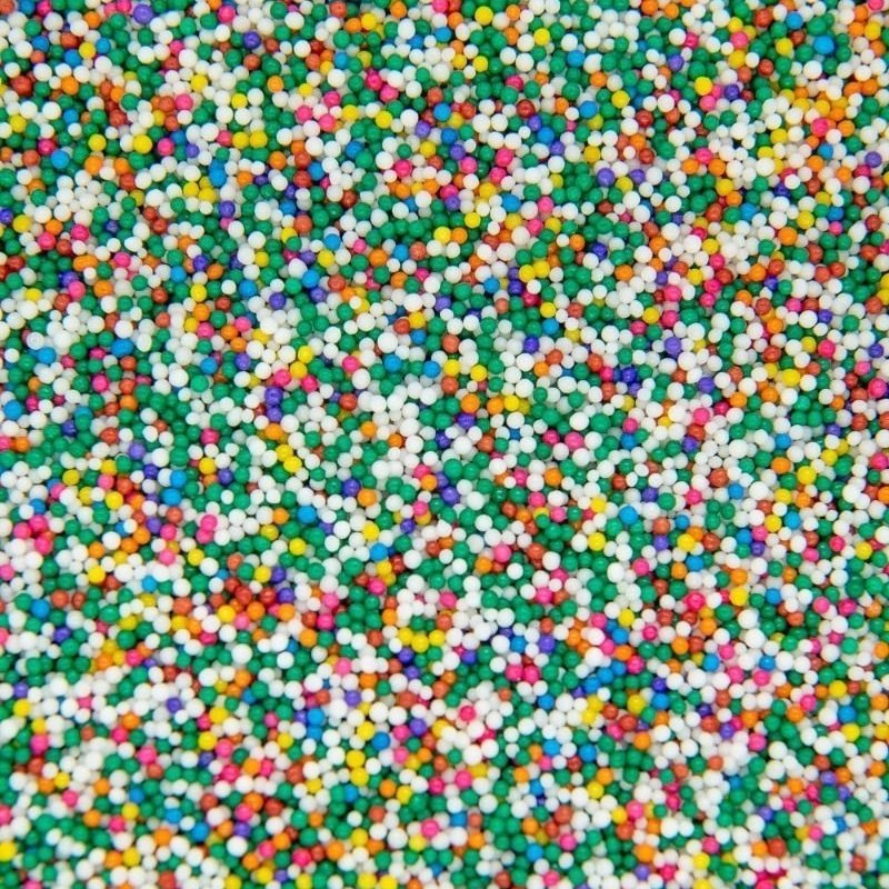Assorted Nonpareils Sugar Beads Needle Shaped Jimmies Nonpareils Sprinkles Pearls For Cupcake