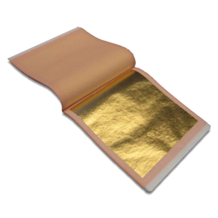 Healthy and luxury edible gold leaf edible 24K Gold Leaf Sheets for Cake Decoration
