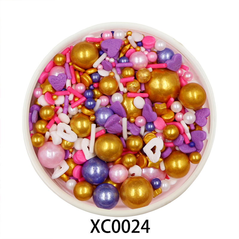 Kaibei Sprinkles Cake Edible Decorations Printed Edible for Cakes Rose Sprinkles Candy for Valentine Sprinkles