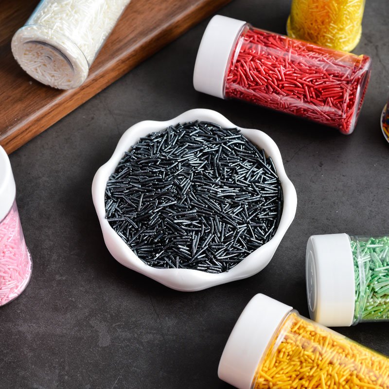 Sprinkles jimmies bakery ingredients wholesalers sprinkles candy factory edible colorful rainbow jimmies for cake decoration