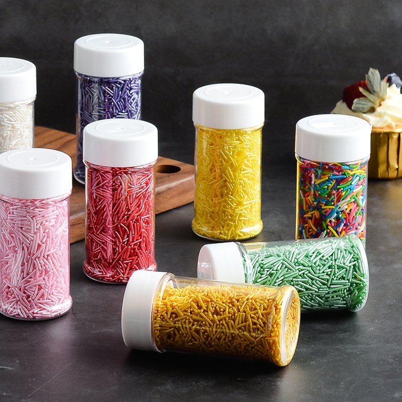Sprinkles jimmies bakery ingredients wholesalers sprinkles candy factory edible colorful rainbow jimmies for cake decoration