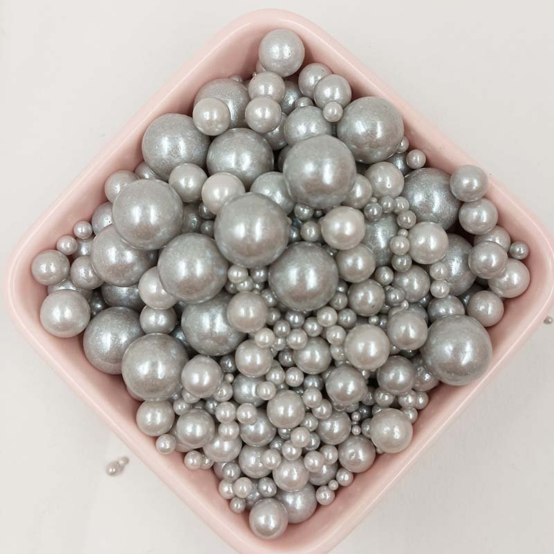 sugar sprinkles cake Decorations Sprinkles candy Pearl Sugar Ball Sugar Bead cake decorating supplies White mixed sprinklers