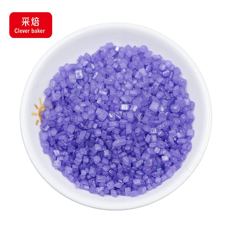 Edible Mixed-Color Granulated Sugar Crystal Candy Cake Sprinkles Sanding Sugar Solid Halal Certified Bottle Bag Bakeries