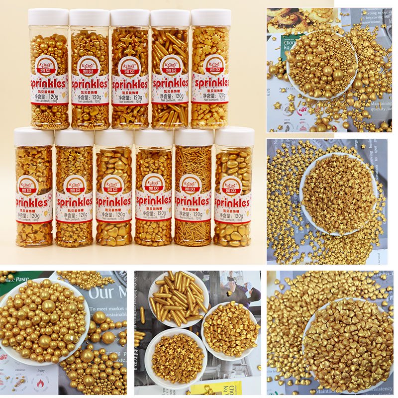 sprinkles-para-cupcak baking tools cake decorating supplies gold sprinkles